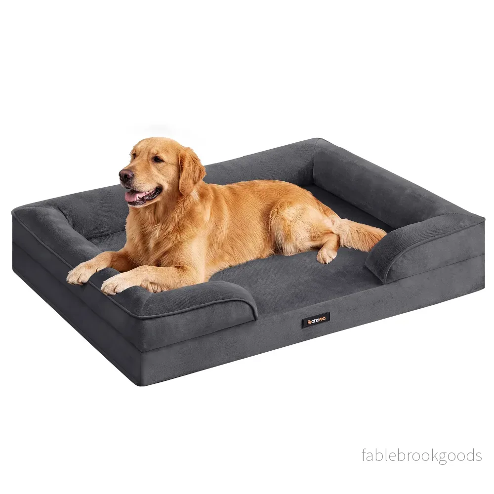 Hondenmand – Orthopedisch en Wasbaar – Met Verhoogde Randen – Loodgrijs – 112 x 81 x 17 cm Hondenmand – Orthopedisch en Wasbaar – Met Verhoogde Randen – Loodgrijs – 112 x 81 x 17 cm