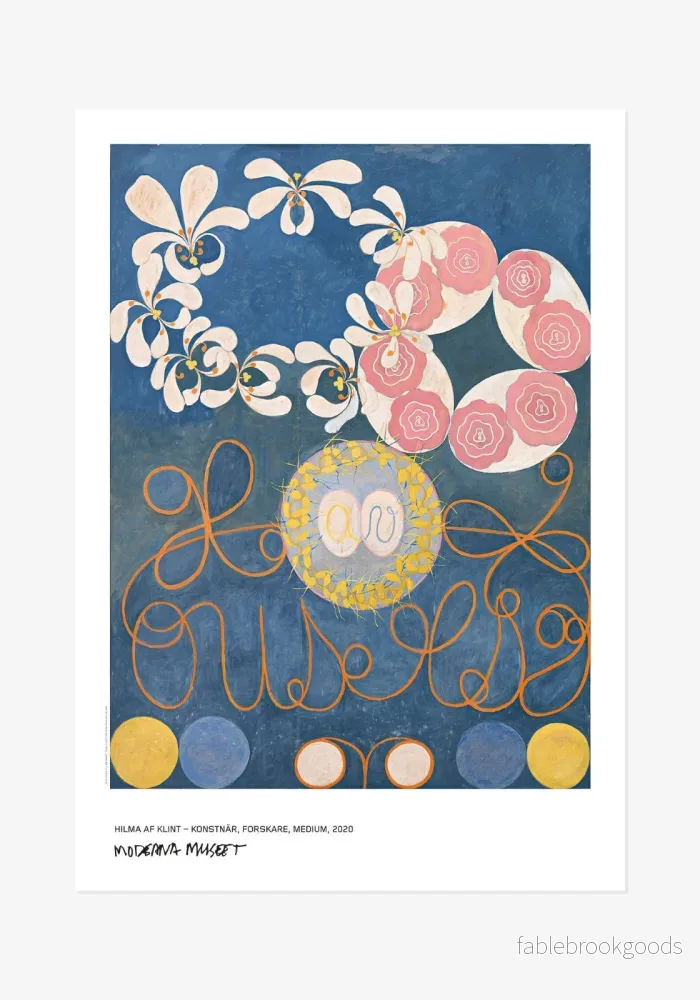 Poster: Hilma af Klint, De tio största, Barnaåldern, Nr 1 Poster: Hilma af Klint, De tio största, Barnaåldern, Nr 1