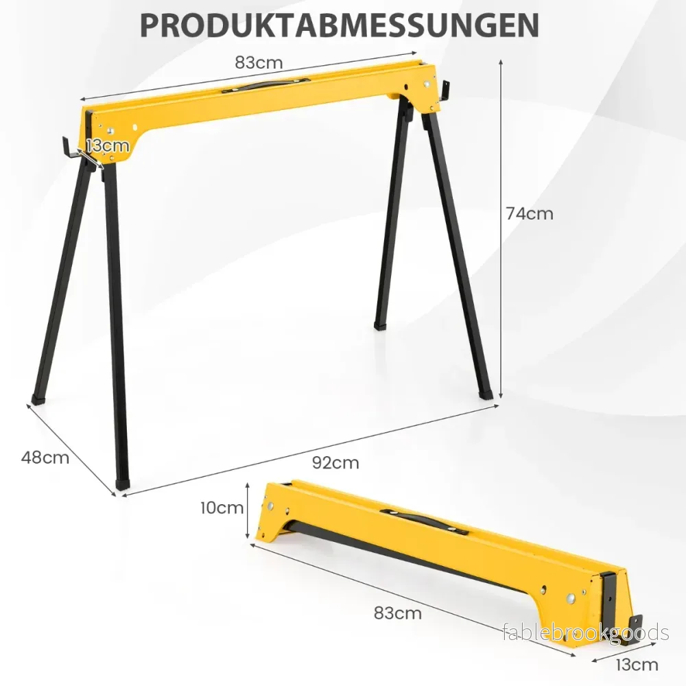 pack – fällsågar Kompakt elverktygsstativ paket – 2 92 x 48 x 74 cm – Gul - Bild 3