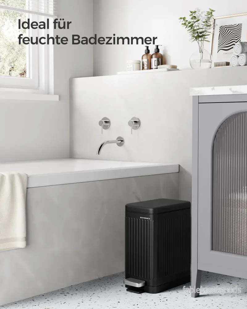 Kosmetikbehållare – 10 liter – Stål – Bläcksvart - Bild 3