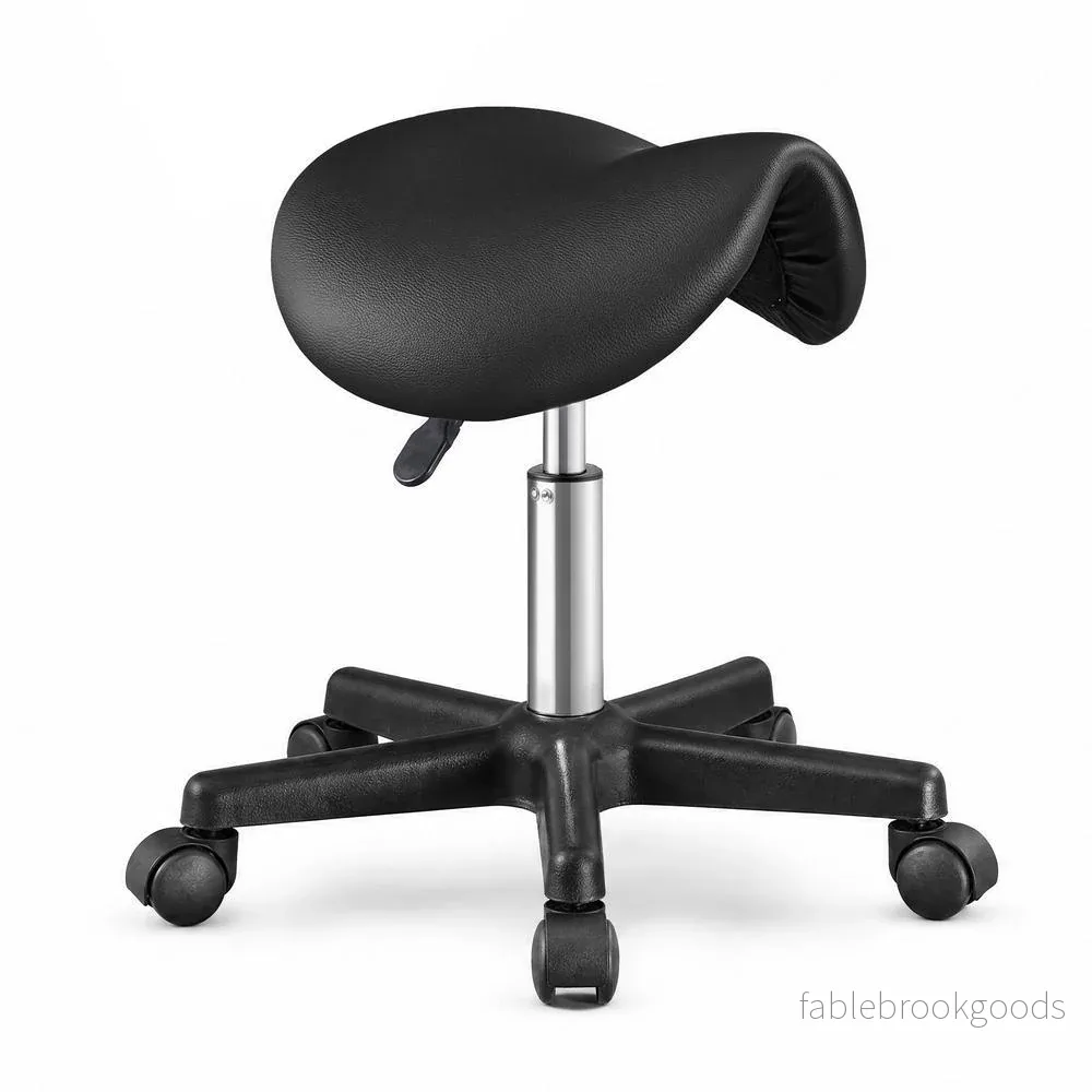 Zadelkruk – Ergonomisch – Op Wielen – In Hoogte Verstelbaar – Zwart Zadelkruk – Ergonomisch – Op Wielen – In Hoogte Verstelbaar – Zwart