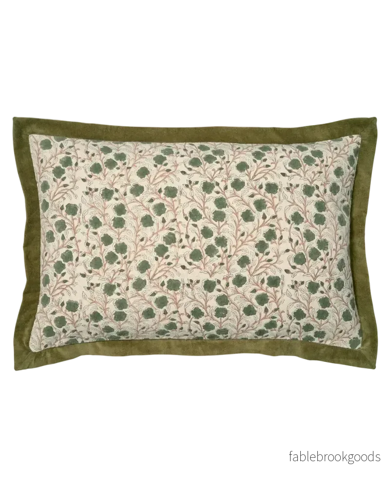 Kuddfodral  Daisy Grön