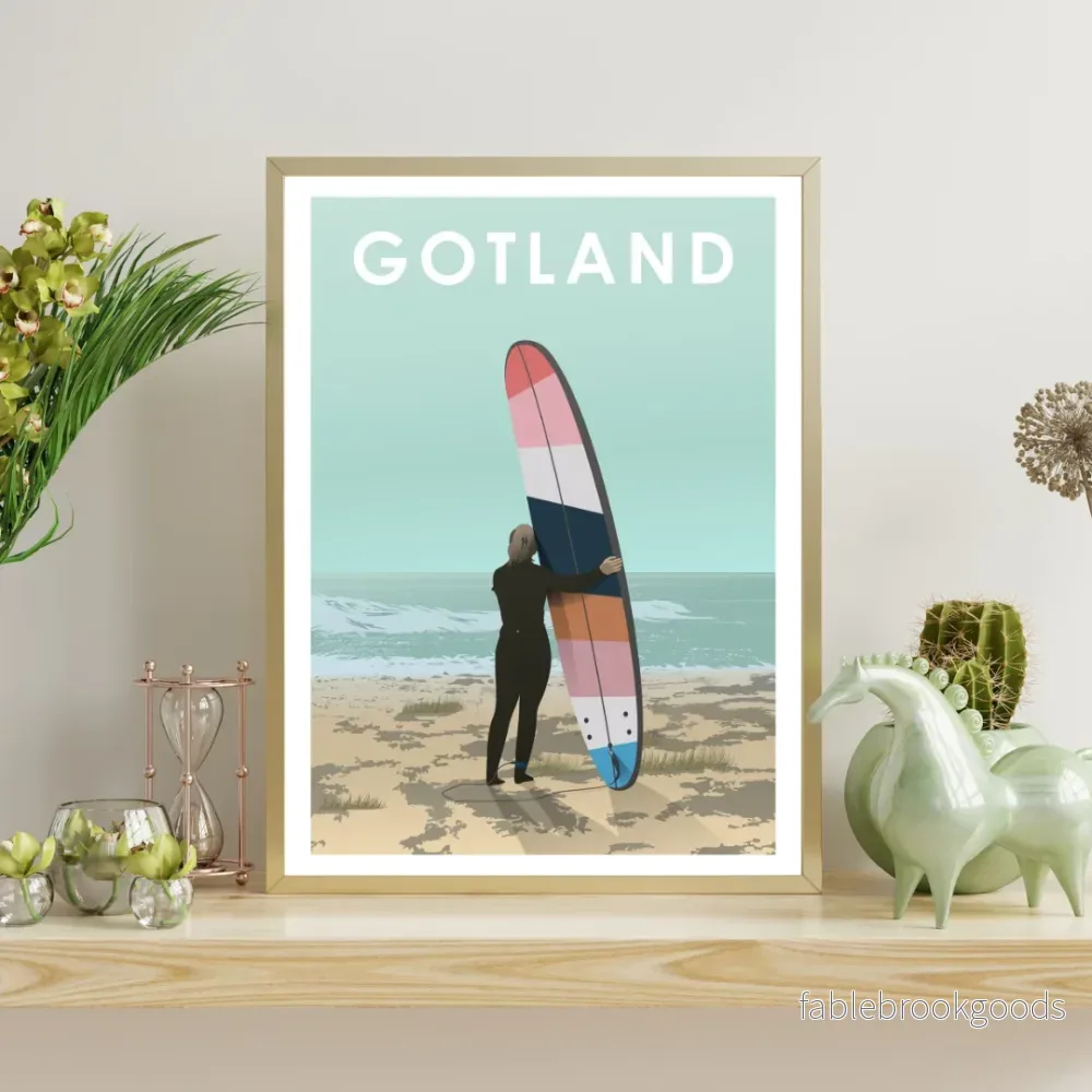 Surfmotiv – Gotland poster Surfmotiv – Gotland poster