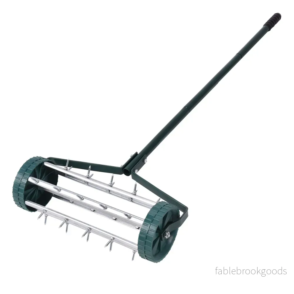 Gräsmatta – luftare rulle scarifier roller trädgård – Svart - Bild 3