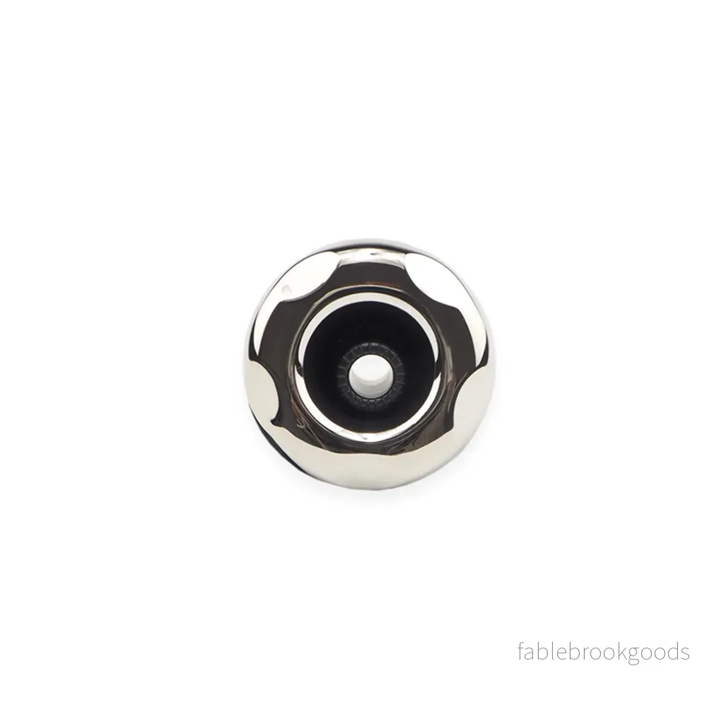 Jetmunstycke Direktverkande krom/svart 50mm/2"