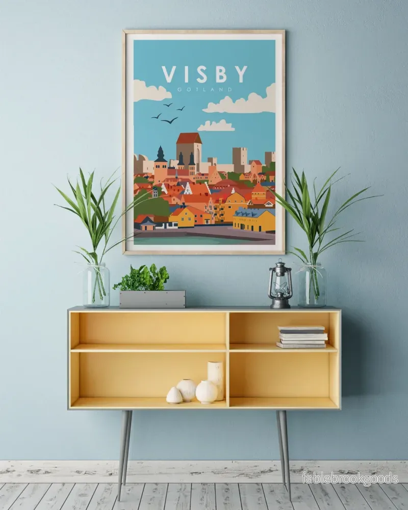 Visby Hamn - Gotland poster - Bild 2