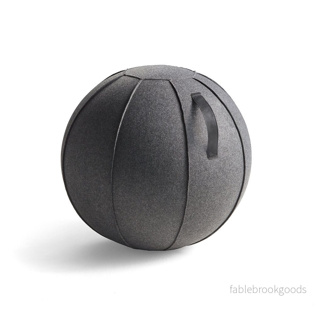 Kontorsboll – grått tyg – 65 cm Kontorsboll – grått tyg – 65 cm
