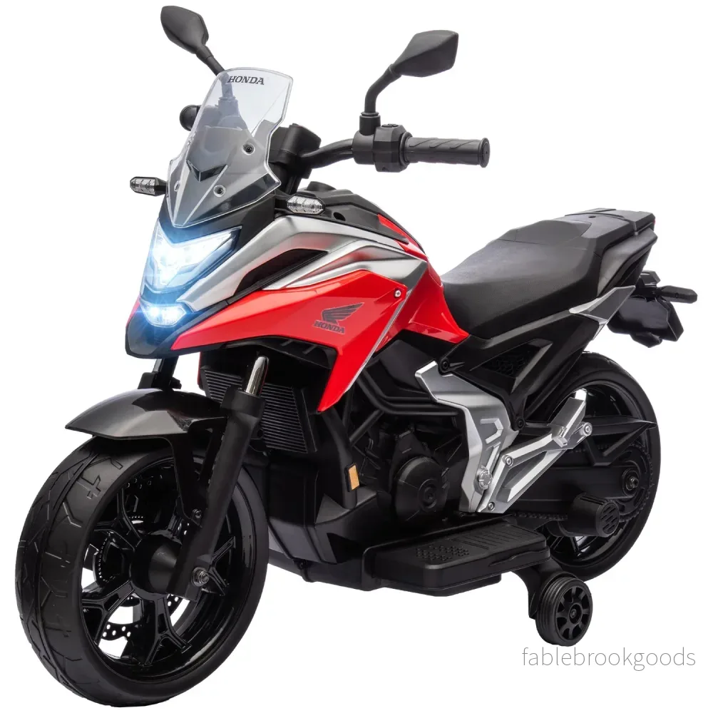 Elmotorcykel för barn, 12V med MP3, USB, LED-lampor, röd Elmotorcykel för barn, 12V med MP3, USB, LED-lampor, röd