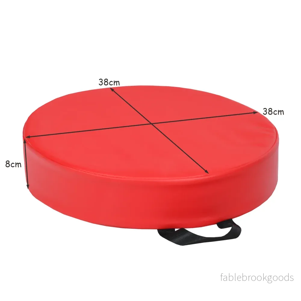 Set – med st runda stolsdynor för barn, golvkuddar, sittdynor – 6 – Färgglad - Bild 2