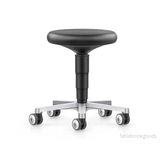 Stool Cleanroom arbetsstol – svart konstläder Stool Cleanroom arbetsstol – svart konstläder