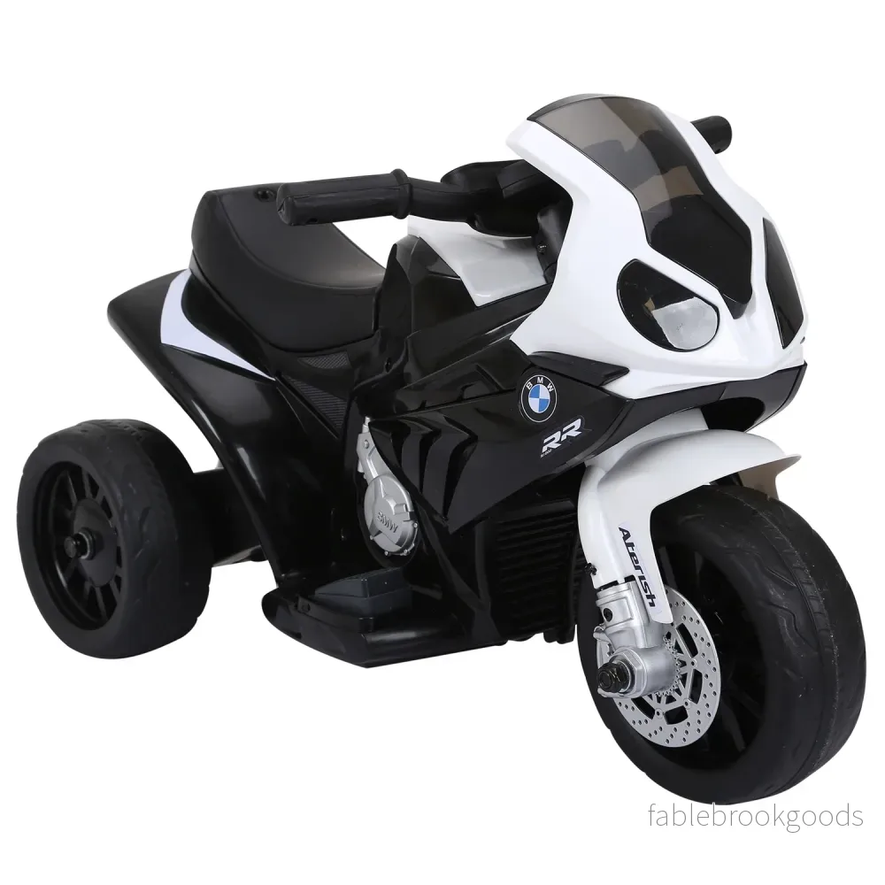 Elektrisk barnmotorcykel – svart, batteridriven, stål