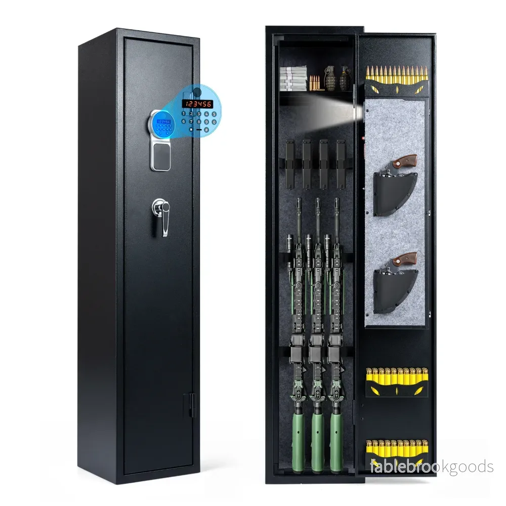 Vapenskåp, – med elektroniskt kodlås för gevär – 10 30 x 28 x 138 cm