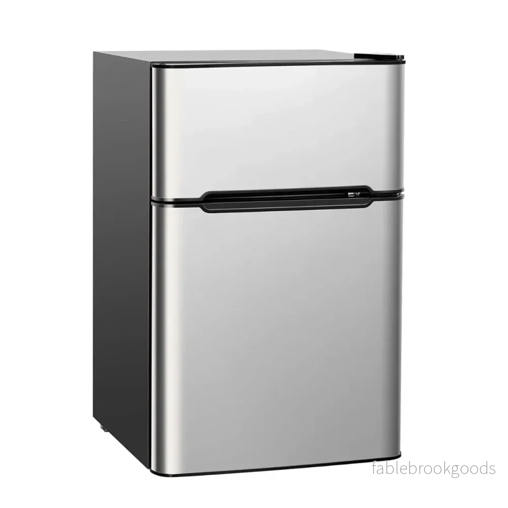 90L – Kylskåp med 27L Frys Kyl – 48,5 x 49,5 x 86 cm – Silver - Bild 2