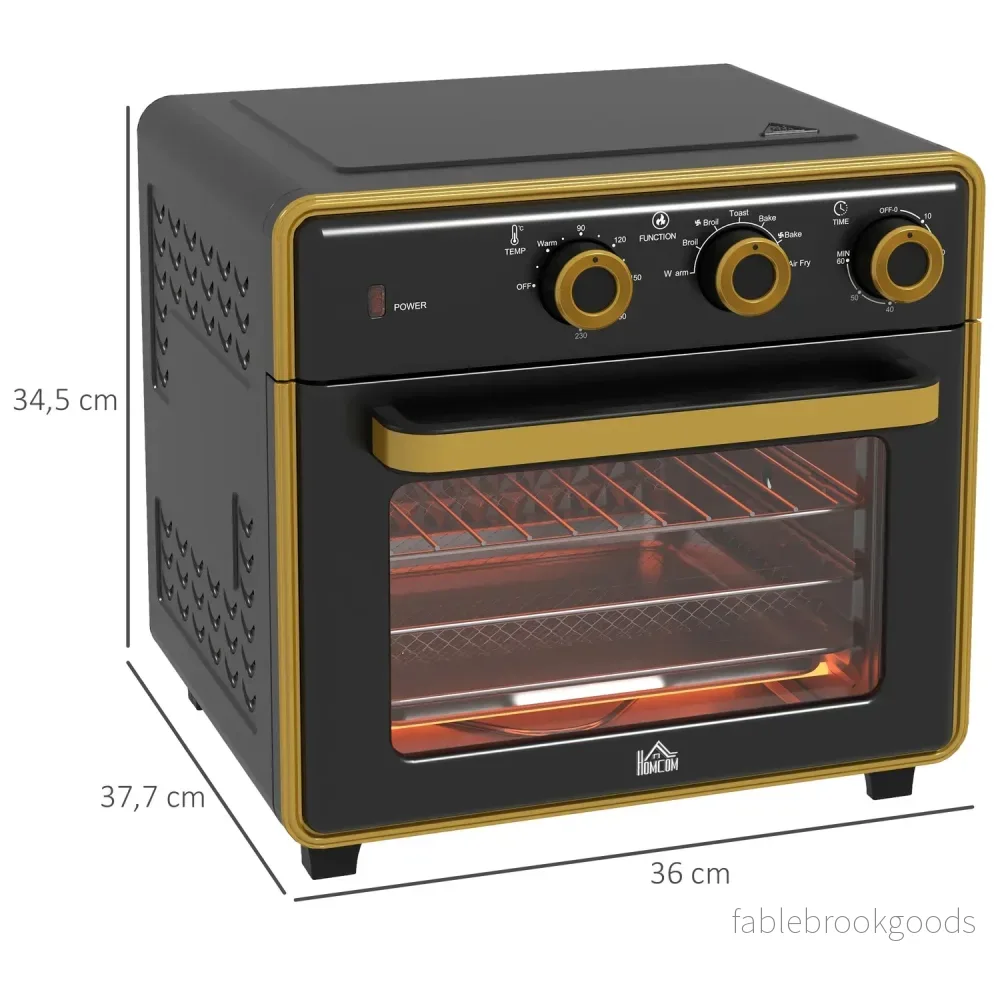 20L konvektionsminiugn – timer, grill, bakplåt, 1400W - Bild 3
