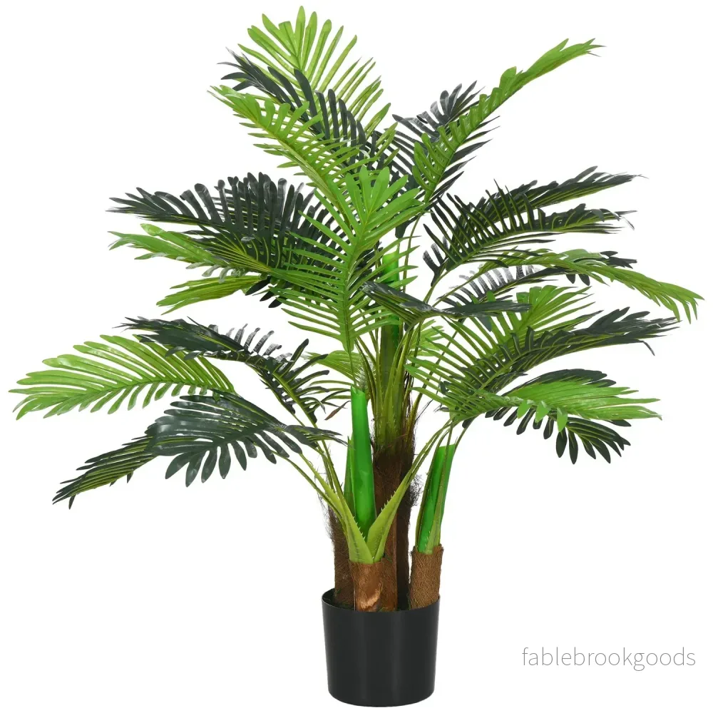 Konstgjord palm, 100 cm med 27 grenar, dekor inomhus/utomhus