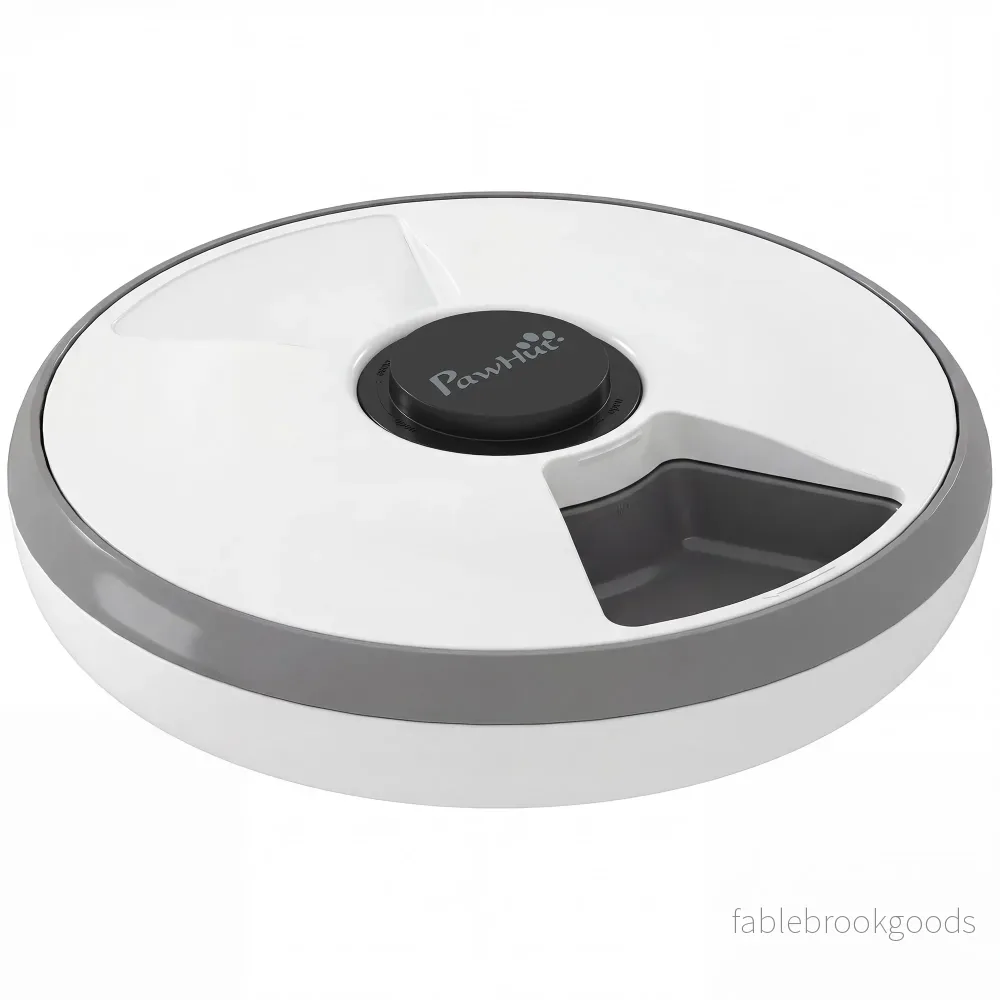 Automatisk husdjursmatare med timer, 6 måltider, LED-display