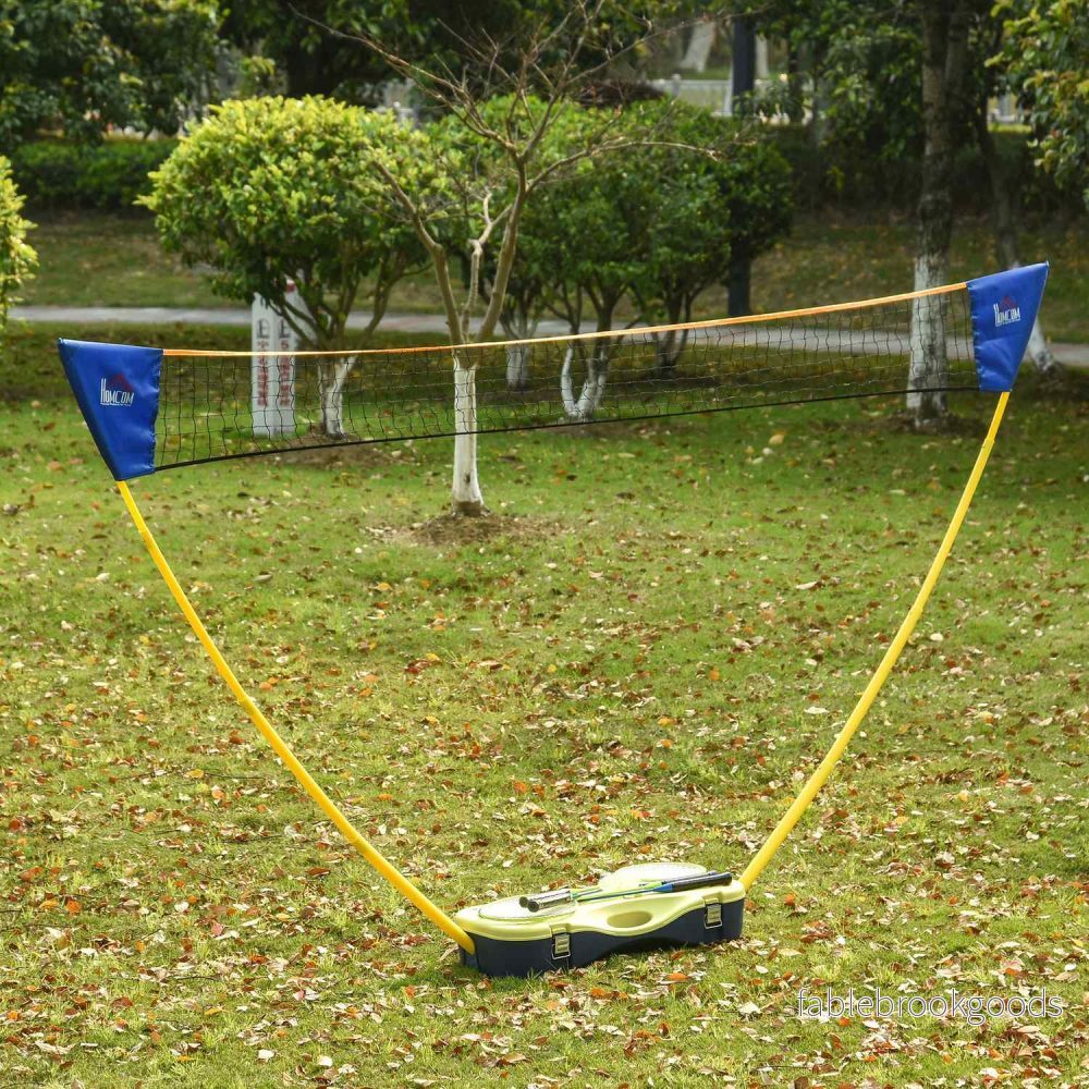 Bärbart badmintonnätset med 4 racketar, utomhusbruk - Bild 2