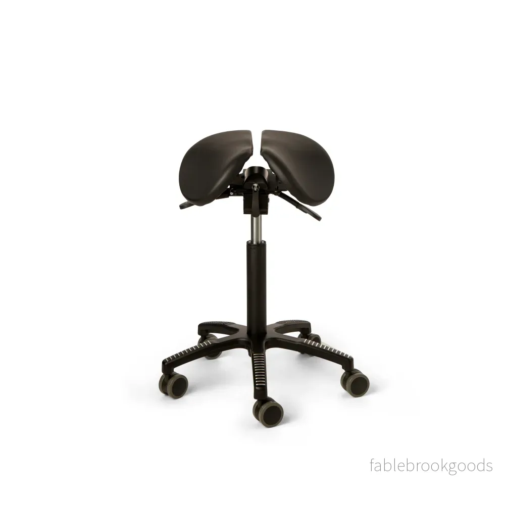 Core Split Tilt sadelstol, svart konstläder Core Split Tilt sadelstol, svart konstläder