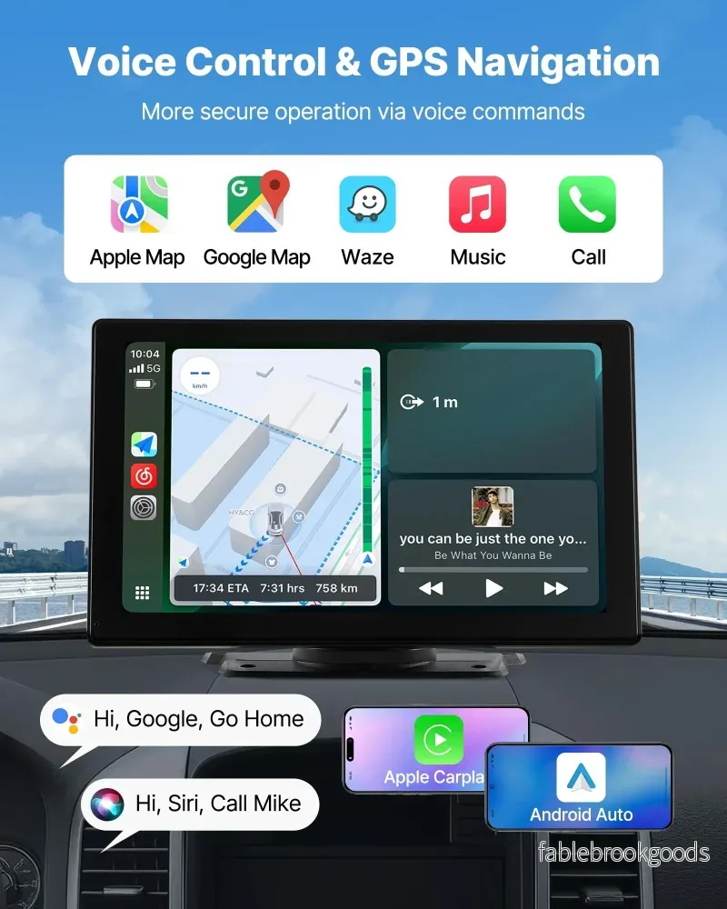 9" Trådlös CarPlay‑skärm - Bild 3