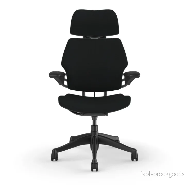 Humanscale Freedom arbetsstol – med nackstöd – svart Kvadrat-tyg - Bild 2