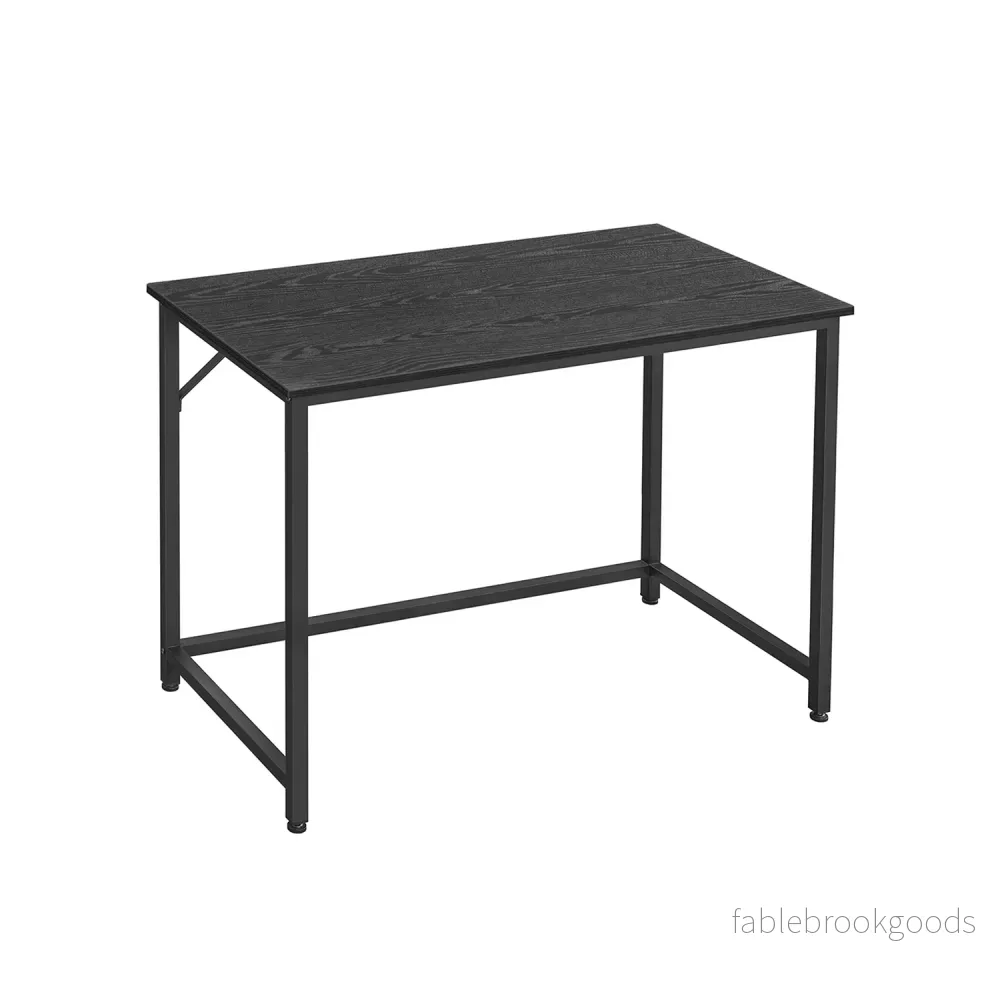 Bureau – 100 x 50 cm – Staal – Industrieel Design – Zwart Bureau – 100 x 50 cm – Staal – Industrieel Design – Zwart