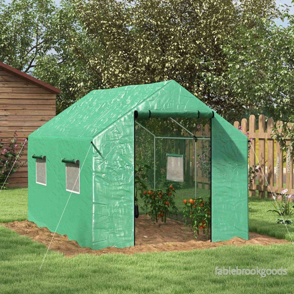 Vindtätt Folieväxthus 2x3x2m med UV-skydd - Bild 2