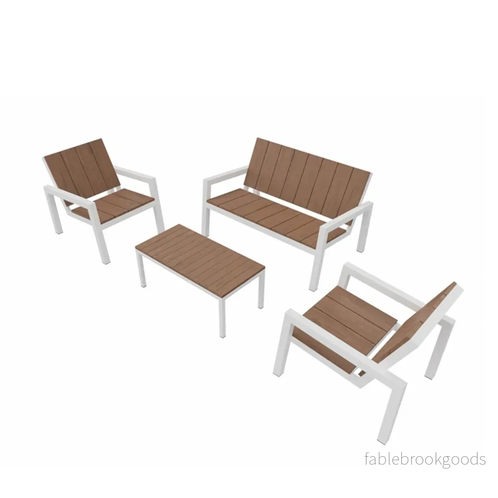 Utomhusmöbelgrupp Laurede Set med 1 Soffa 2 Stolar och 1 Bord - Bild 2