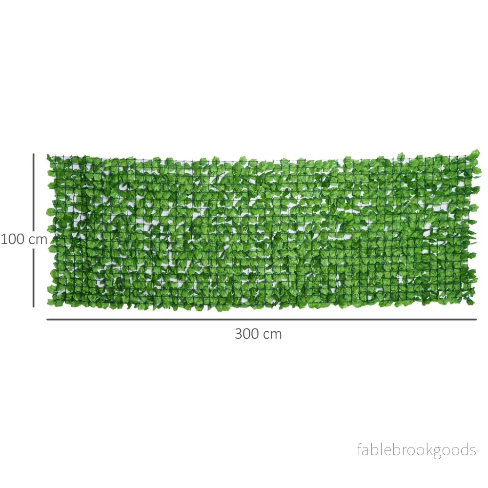 Konstgjord integritetshäck, ljusgrön 300x100cm Väggdekor - Bild 3