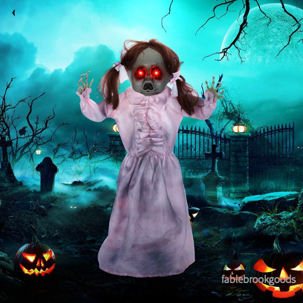 Animerad Halloweendocka, Ljud- och beröringsaktiverad, 76 cm - Bild 2