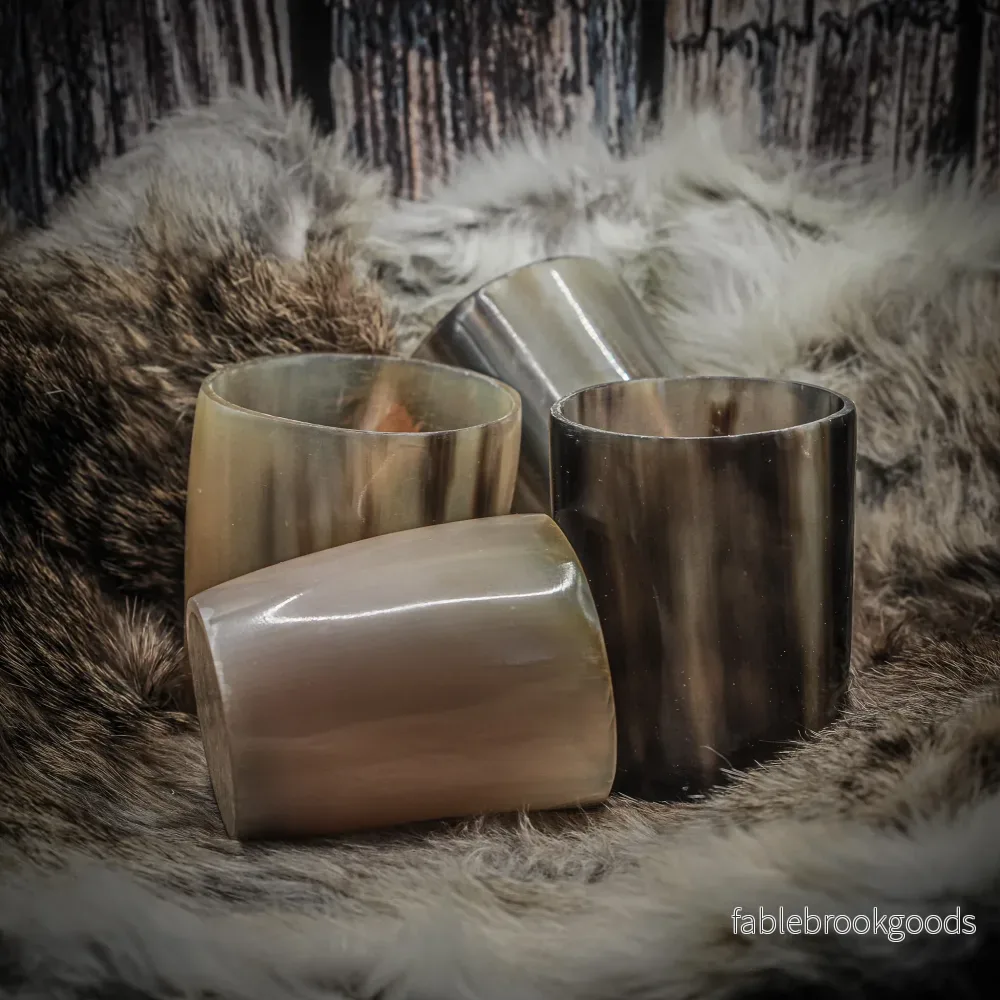 Whiskyglas 4 st. Polerad hornyta Whiskyglas 4 st. Polerad hornyta