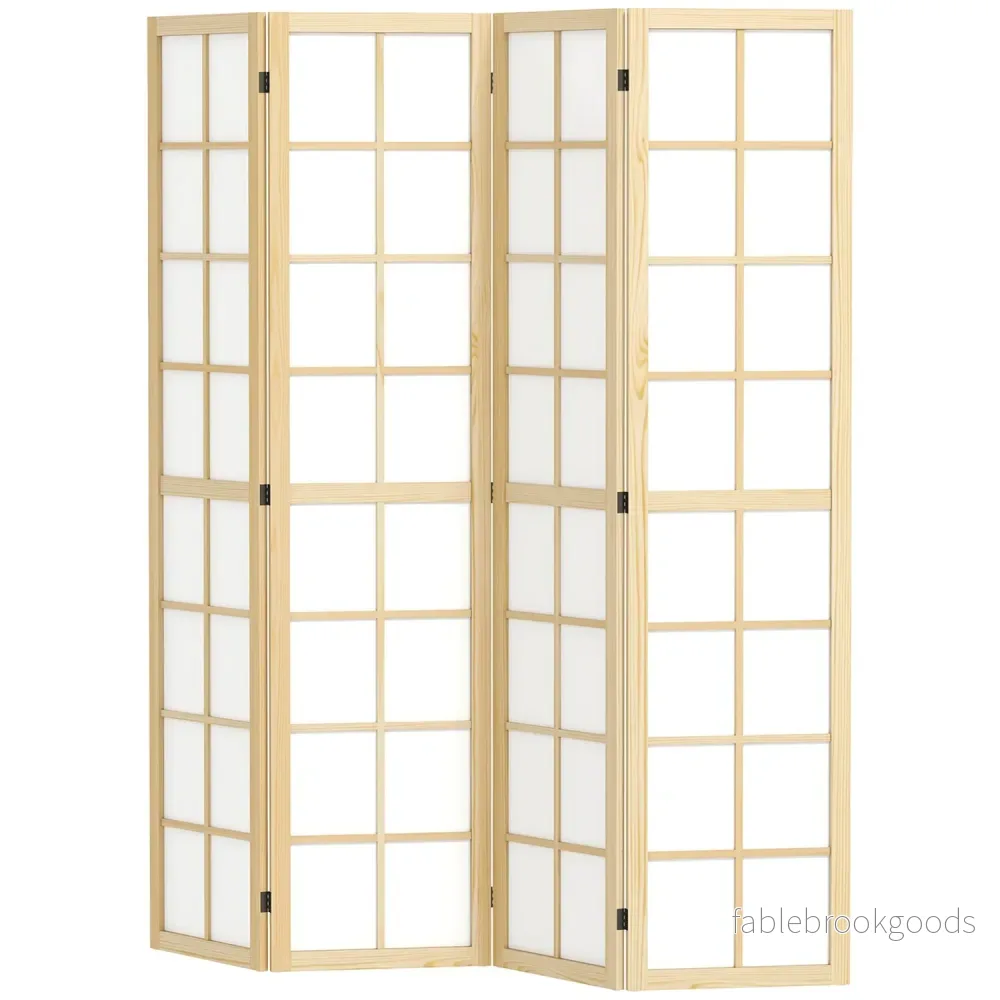 Vikbar Room Divider Privacy Screen, Natural – 160×170 cm Vikbar Room Divider Privacy Screen, Natural – 160×170 cm