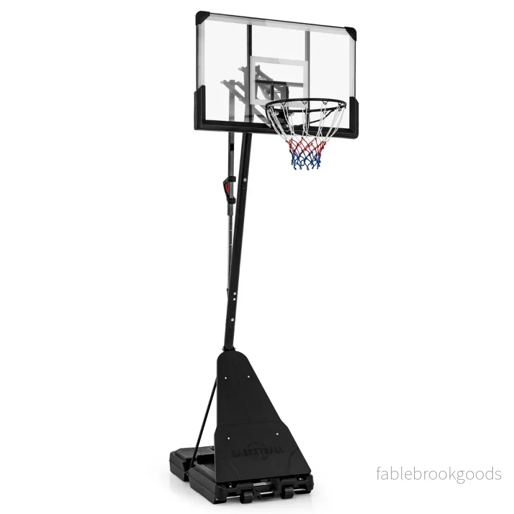Basketstativ – höjdjusterbar basketkorg utomhus med – 150-305 cm – Svart