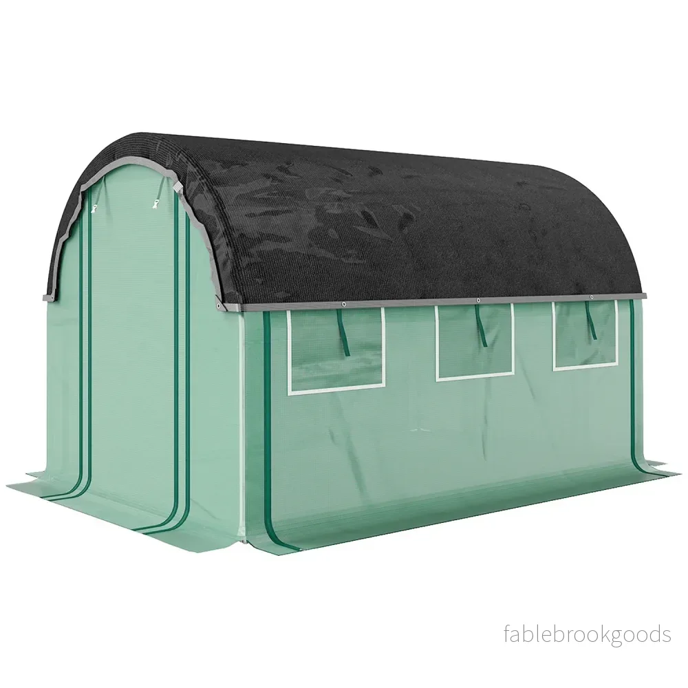 Växthus 3x2x2m med Roll-Up Sidor & UV-skydd Växthus 3x2x2m med Roll-Up Sidor & UV-skydd