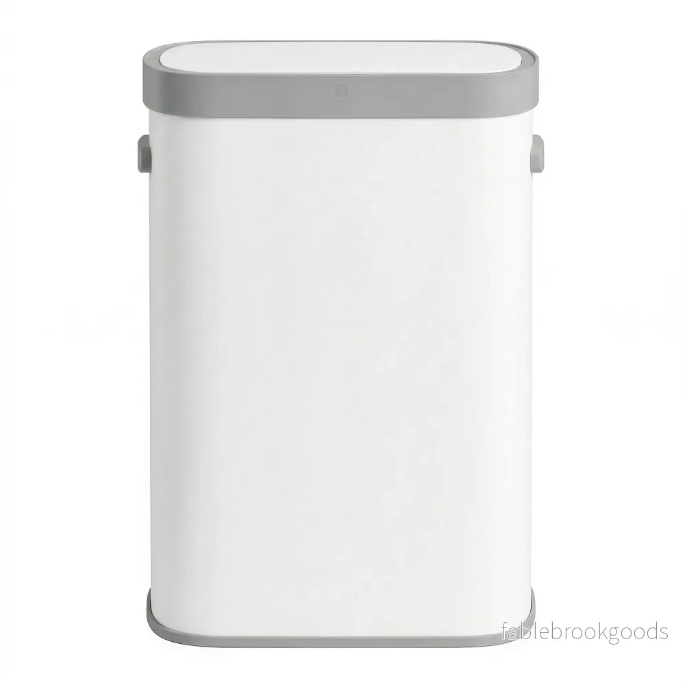 Sensor Prullenbak - 50 Liter - Soft-Close Deksel - Staal - Wit - Bild 2