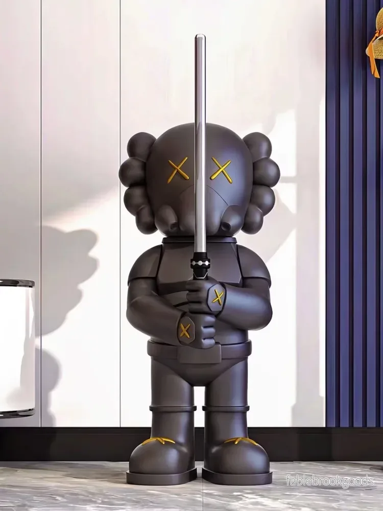 Decorative Sculpture in Modern Design – Black Samurai Figure