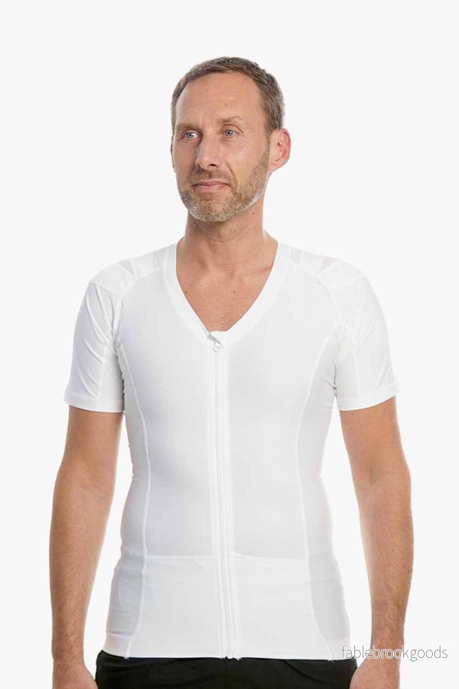 Men’s Posture Shirt™ Zipper – Vit Men’s Posture Shirt™ Zipper – Vit