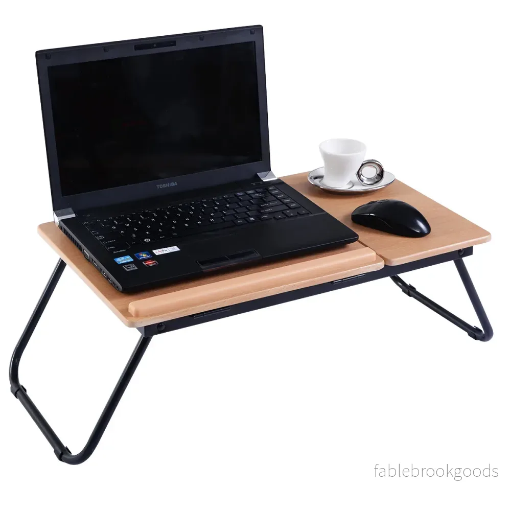 Hopfällbart – Laptopbord Sängbord Anteckningsbokbord – 55 x 32 x 23 cm – Natur - Bild 3