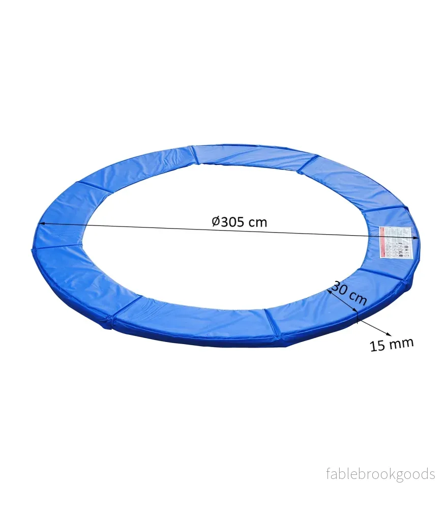 Trampolin kantskydd & skyddsnät, väderbeständig, 8-15 ft - Bild 3