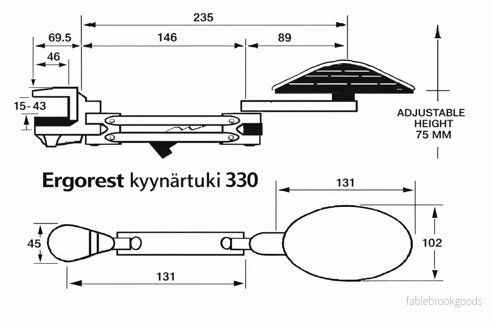 Ergorest armbågsstöd 330 - Bild 2