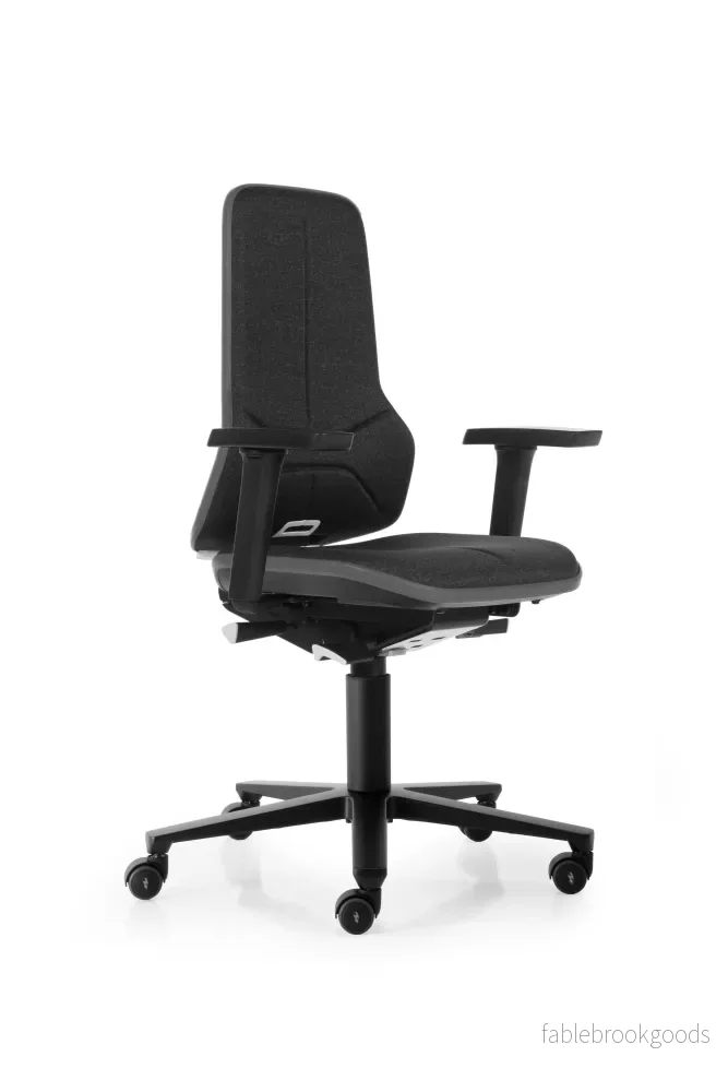 Neon 2 ESD-arbetsstol, synkromekanism – 4D-armstöd – Duotec tygklädsel Neon 2 ESD-arbetsstol, synkromekanism – 4D-armstöd – Duotec tygklädsel