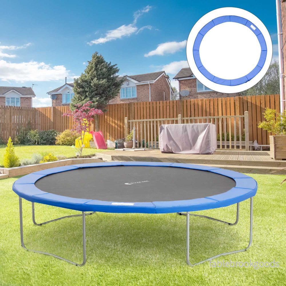 Trampolinskyddsnät med kantskydd, passar 8-15 fot - Bild 2