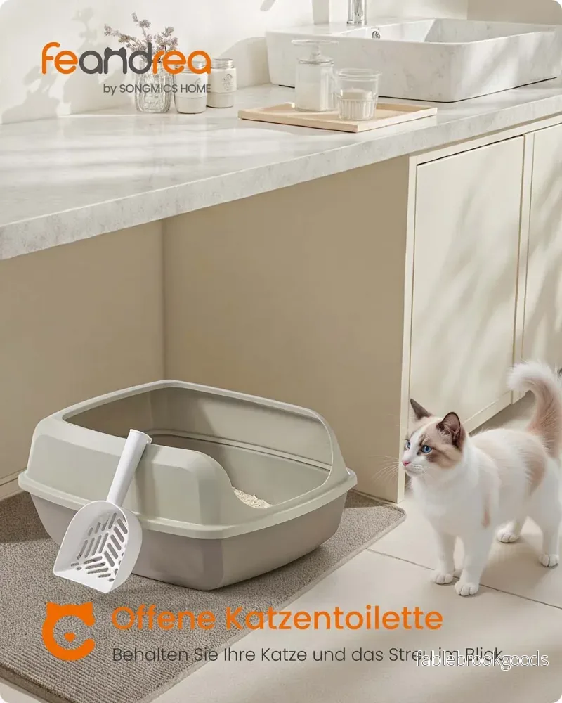 Kattlåda – Öppen modell – Höga sidor och skopa – Hygienisk design - Bild 2