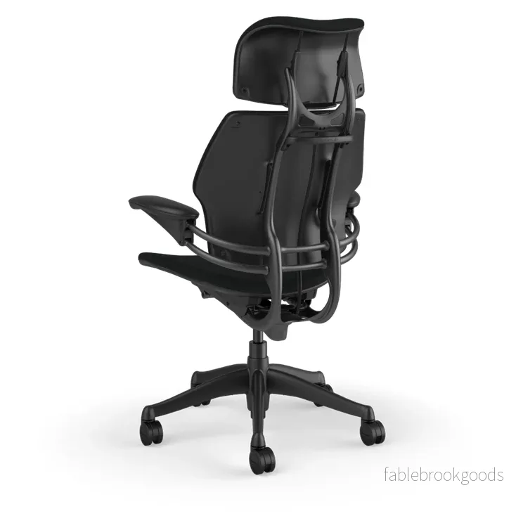 Humanscale Freedom arbetsstol – med nackstöd – svart Kvadrat-tyg - Bild 3