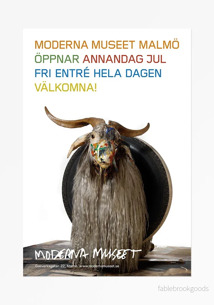 Poster, Robert Rauschenberg, Monogram/Öppningen av Moderna Museet Malmö Poster, Robert Rauschenberg, Monogram/Öppningen av Moderna Museet Malmö