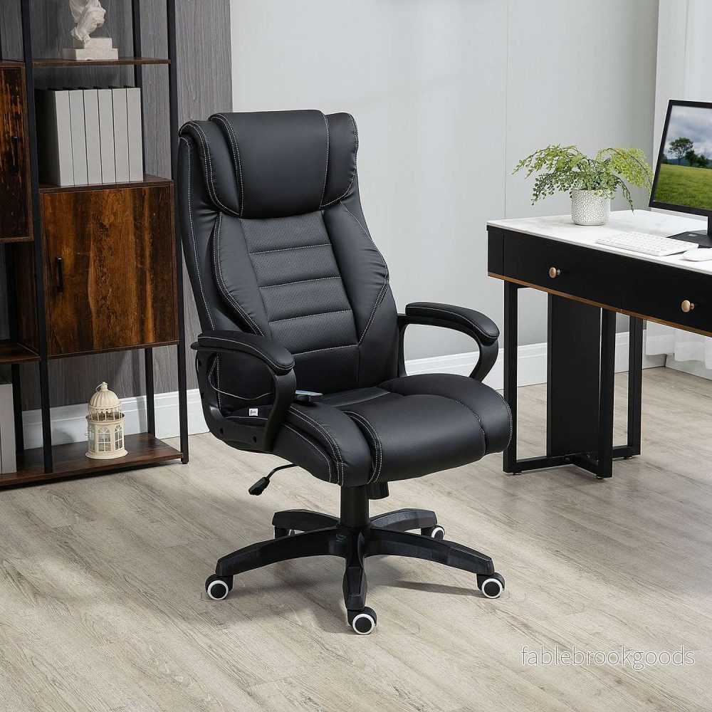 Ergonomisk spelstol med justerbar höjd och 6 vibrationspunkter - Bild 2