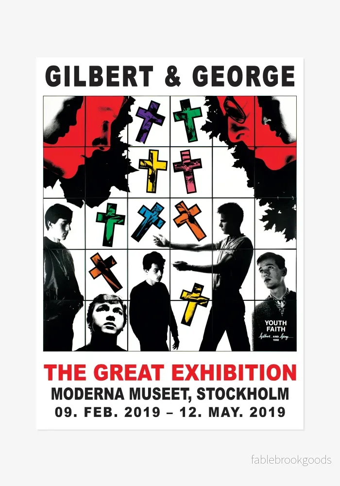 Poster: Gilbert & George, Youth + Faith