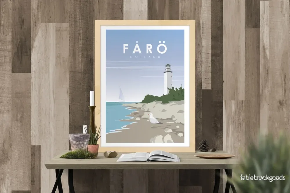 Fårö Fyr - Gotland poster - Bild 2