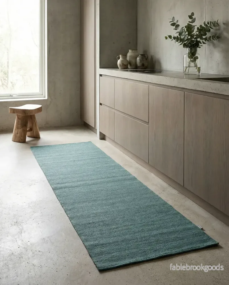 Gångmatta Plain Teal - Bild 2