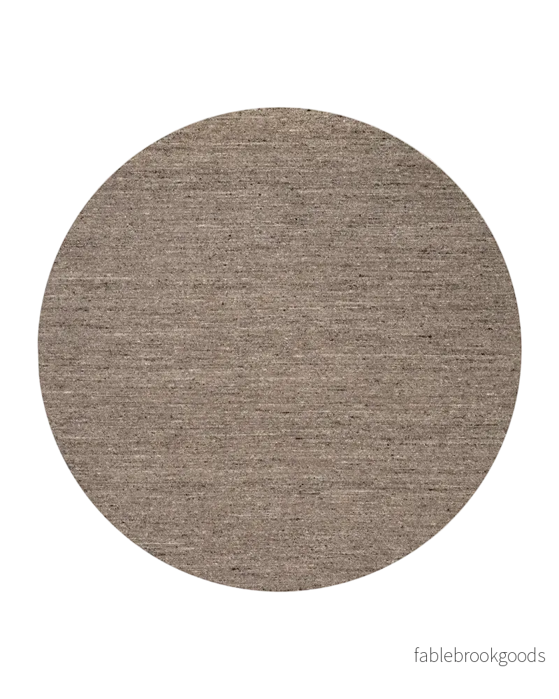 Måttanpassad Matta Boucle Brown Rund Måttanpassad Matta Boucle Brown Rund