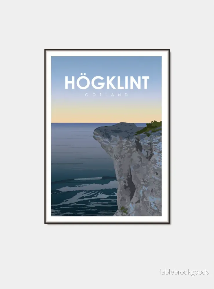 Högklint – Gotland poster Högklint – Gotland poster
